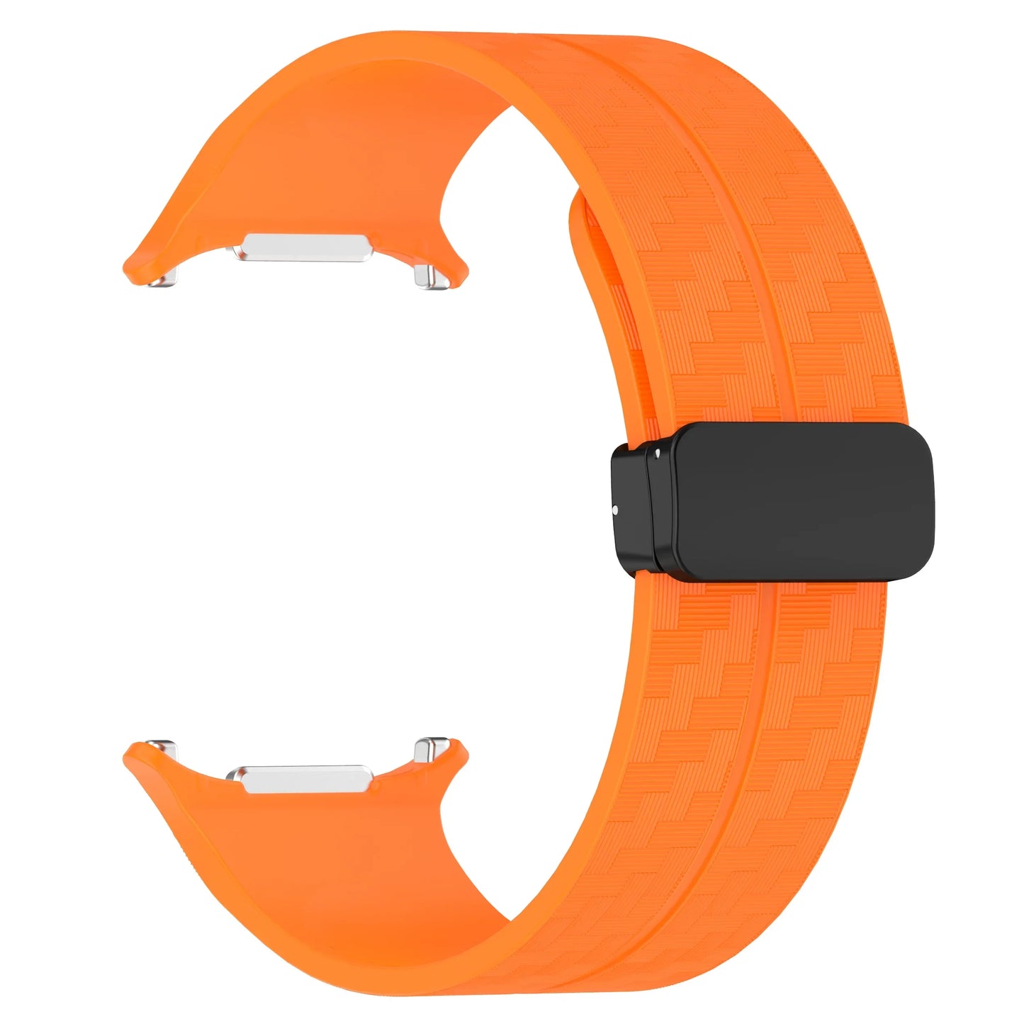 Silicone Sport Strap for 47mm Smartwatch | Magnetic Folding Clasp