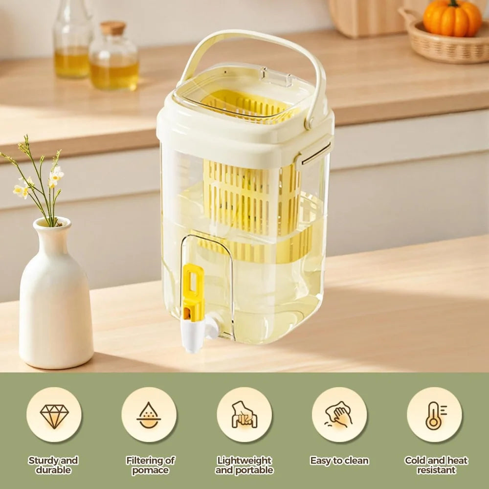 Large Capacity Portable Beverage Dispenser with Faucet