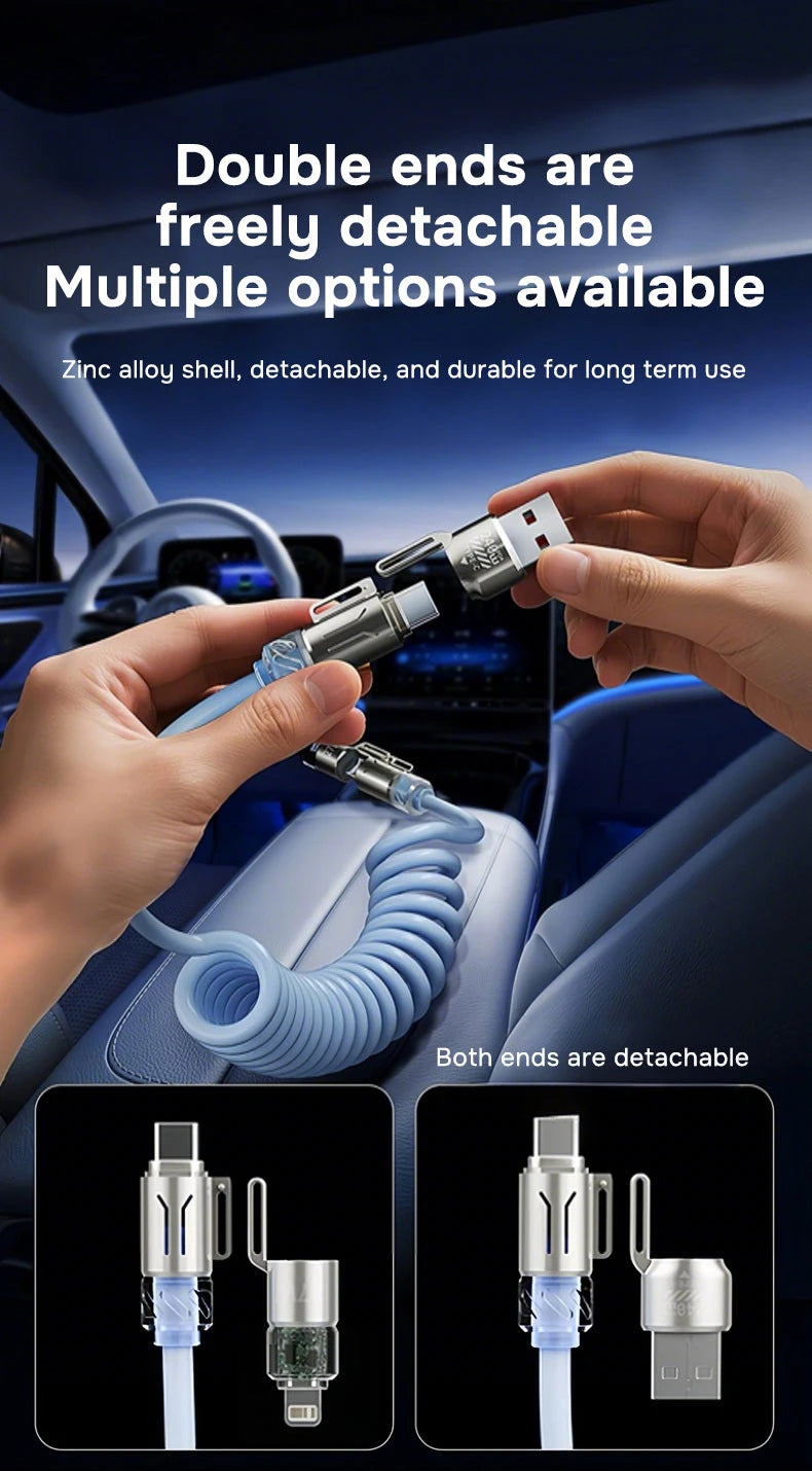 240W 4 in 1 USB Charger Cable | Fast and Versatile Charging