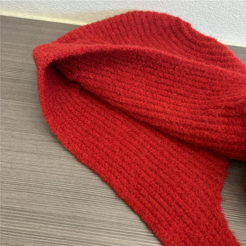Women's Knitted Balaclava Hat | Warm Autumn Winter Scarf Beanie