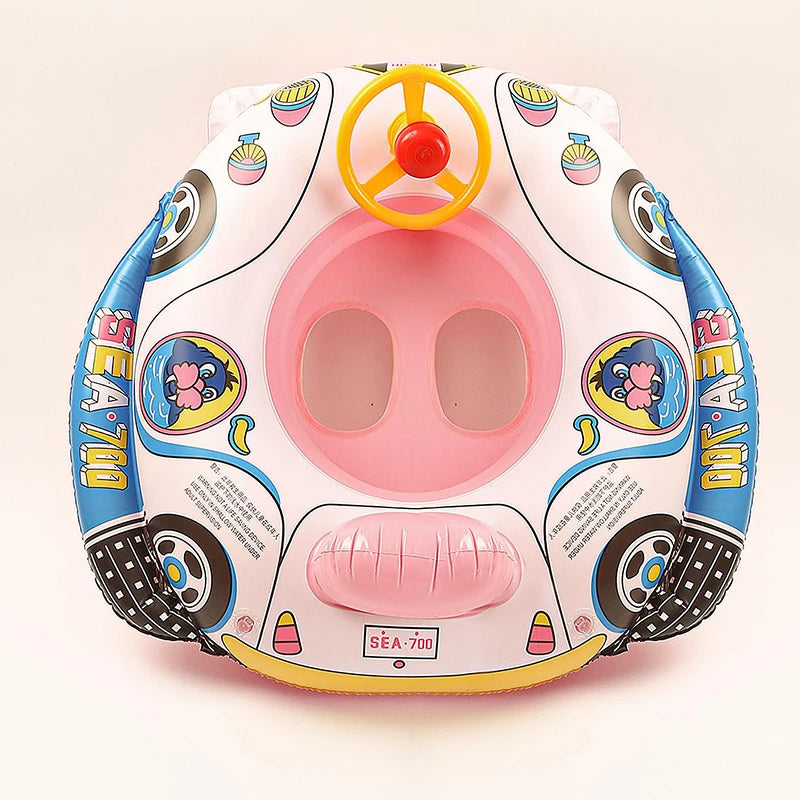 Baby Steering Wheel Inflatable Pool Float | Fun Bathtub Toy
