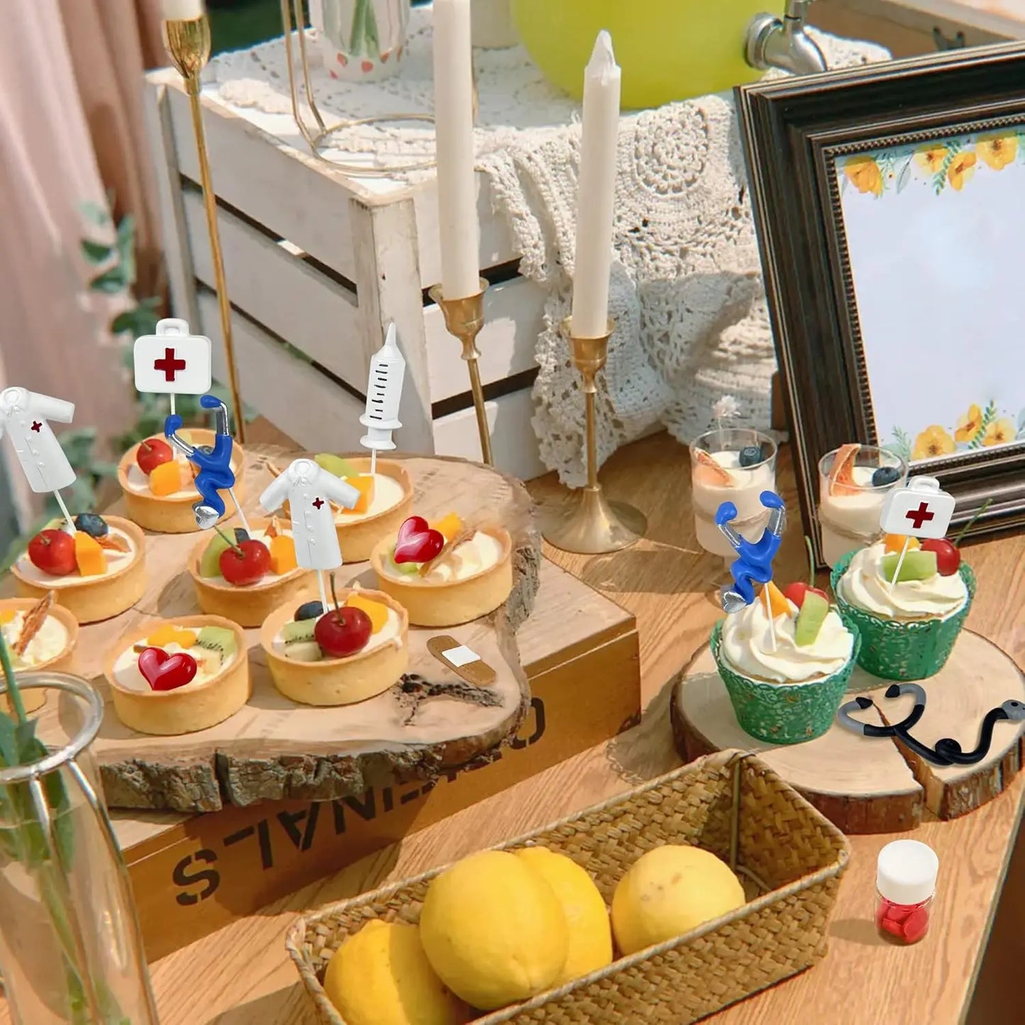 Nurse Cake Topper Set | Perfect Graduation & Medical Party Decor