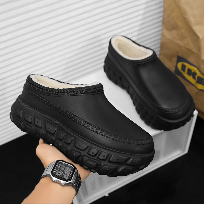 Couples Plush Cotton Slippers | Cozy Winter Indoor Shoes