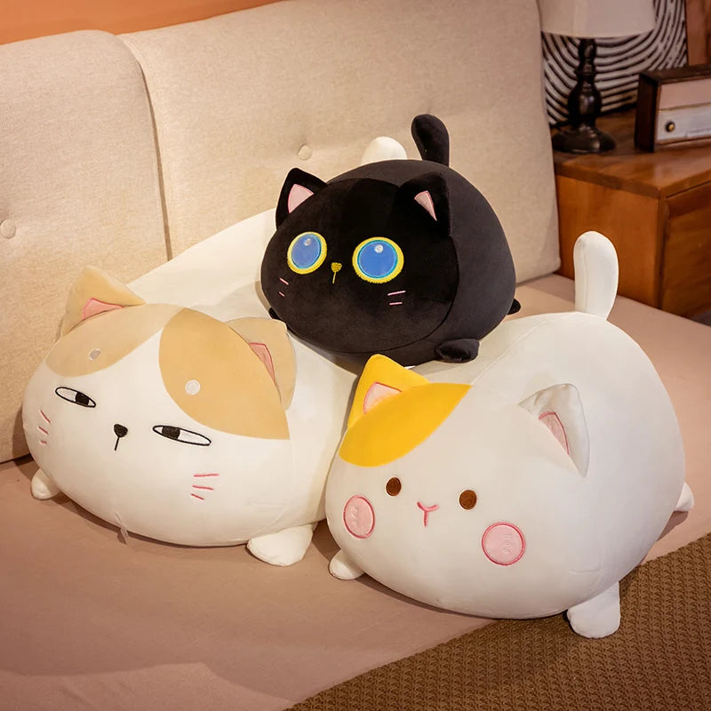 Cute Kawaii Cat Plush Toys | Soft Plush Sleep Pillow Cushion