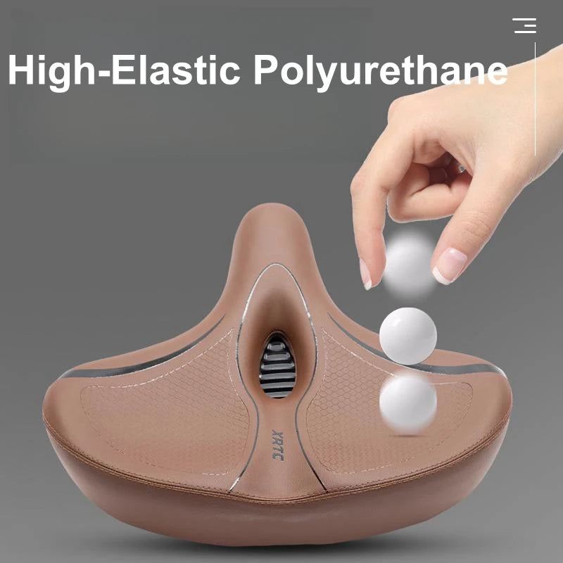 Oversized Comfortable Bike Seat | Soft Waterproof Replacement Saddle