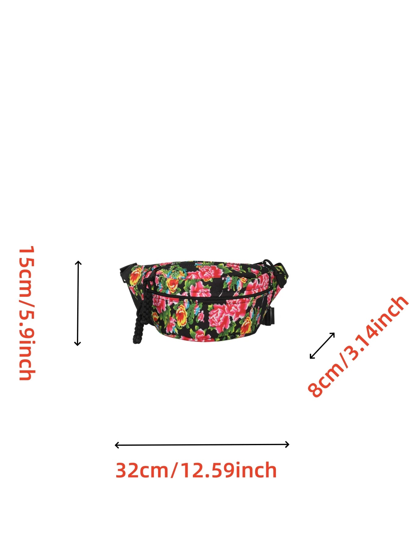Stylish Floral Chest Bag | Unisex Crossbody Waist Bag for All