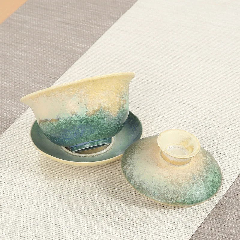 Elegante juego de tazas de té de cerámica | Perfecto para ceremonias del té