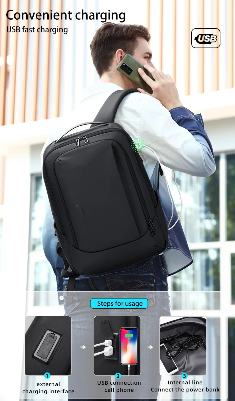 Large Capacity Waterproof Travel Bag for 15.6-inch Laptops