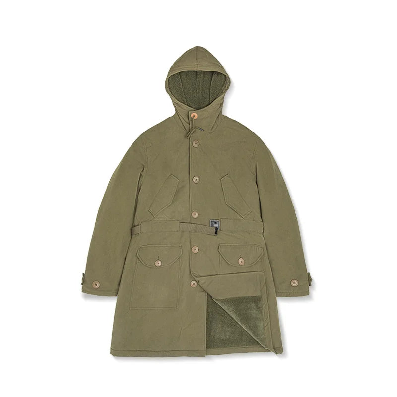 Men's Heavyweight Hooded Parka | Warm Cotton Winter Coat