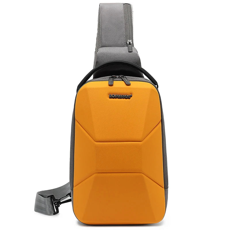 Men's Waterproof Chest Bag with USB Port | Stylish & Lightweight
