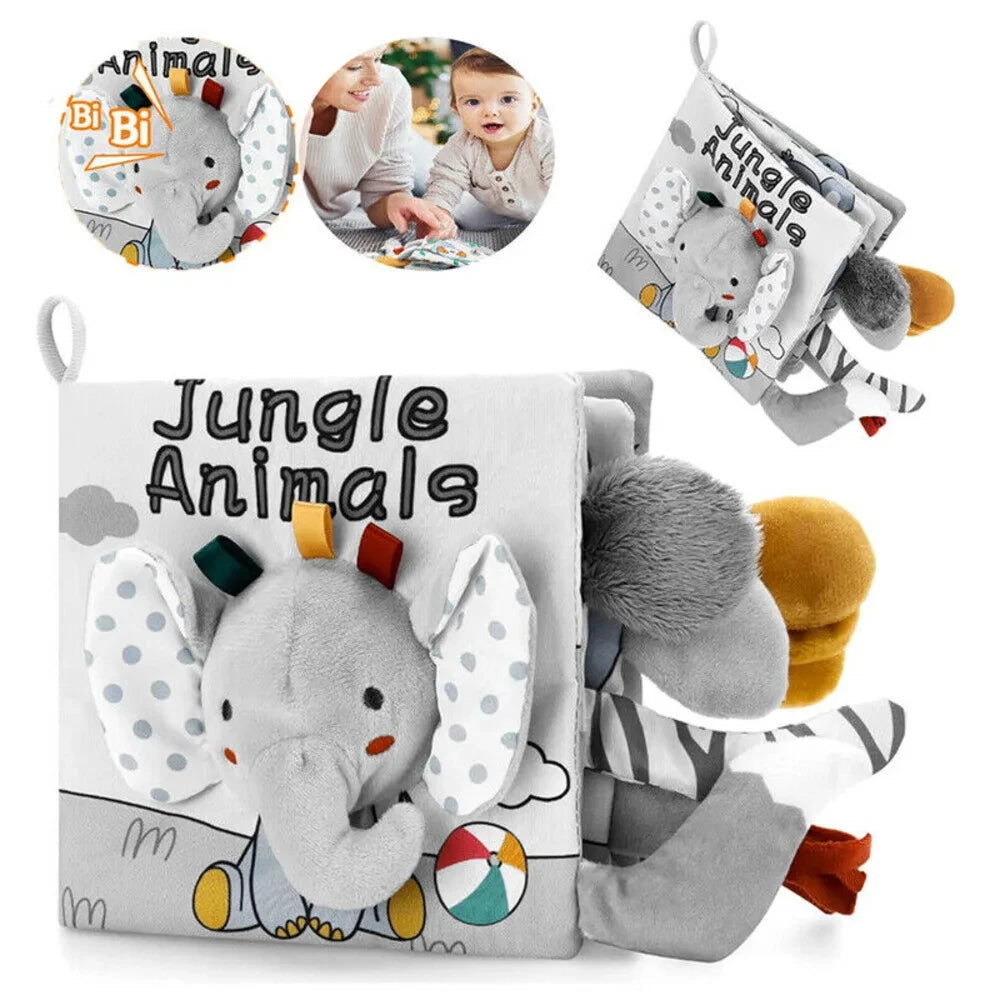 Soft Baby Cloth Animal Book | Engaging Sensory Learning Toy