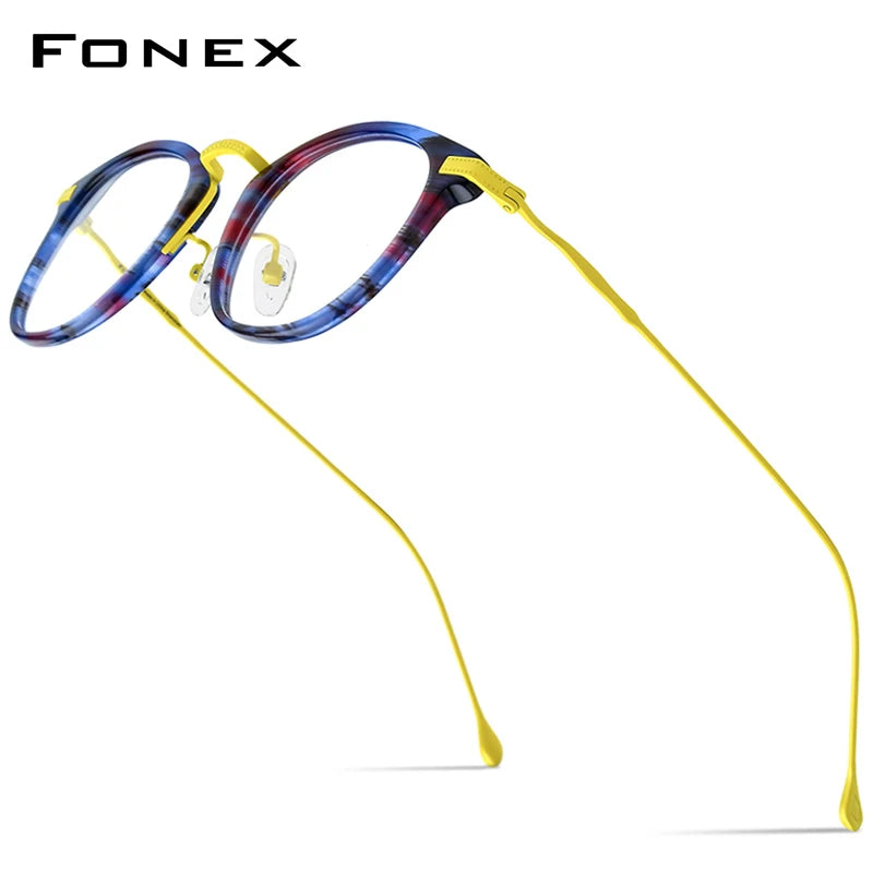 Monturas de gafas unisex cuadradas retro de titanio | Elegantes y duraderas