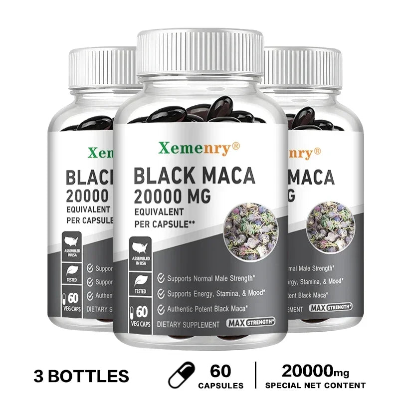 Black Maca Root Supplements for Energy, Endurance & Performance