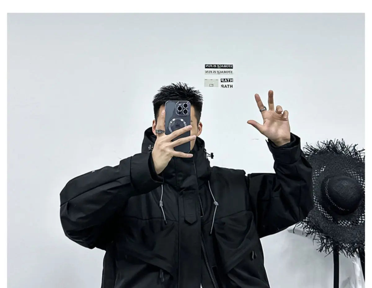 Men's Casual Hooded Parka | Warm Multi-Pocket Winter Jacket