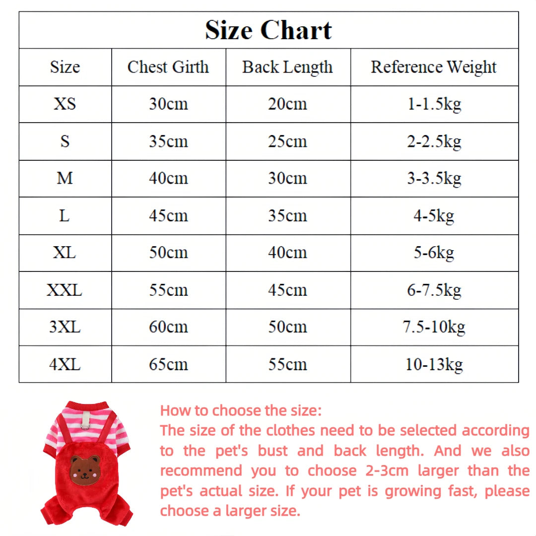 Warm Fleece Jumpsuit for Pets | Cozy Autumn/Winter Coat
