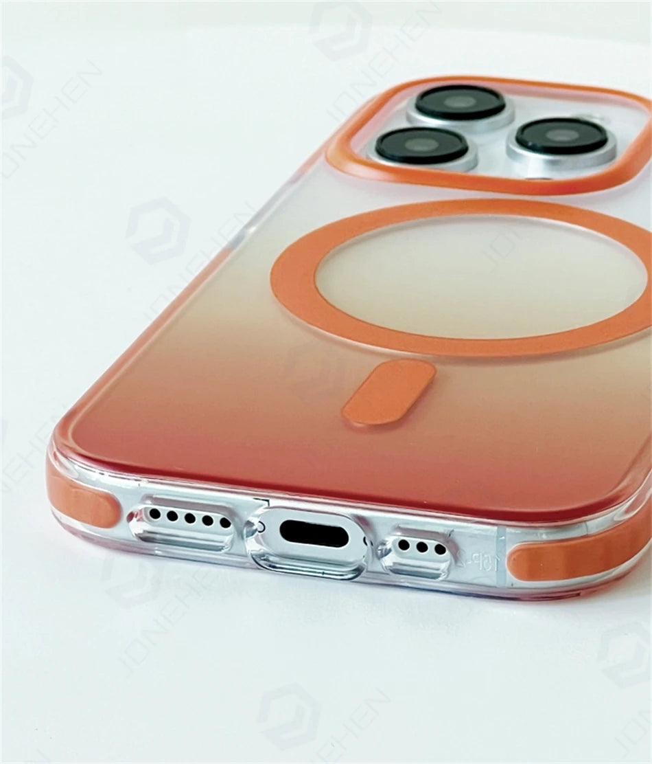 Luxury Gradient Magnetic Shockproof Case for iPhone 14-17 Pro Max