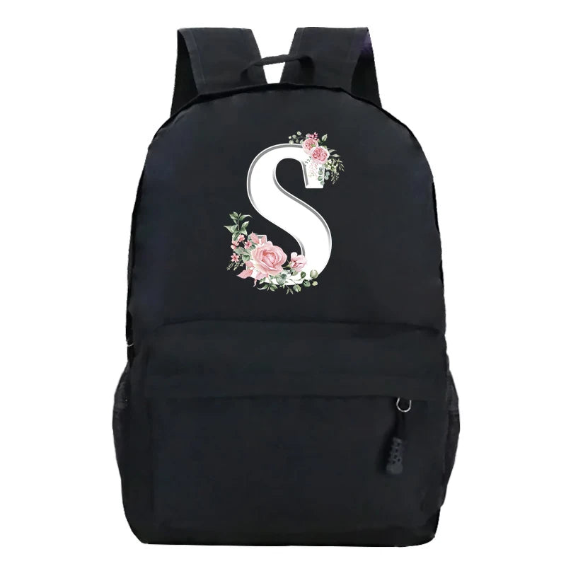 Stylish Pink Floral Backpack for College Students | Trendy Floral Design