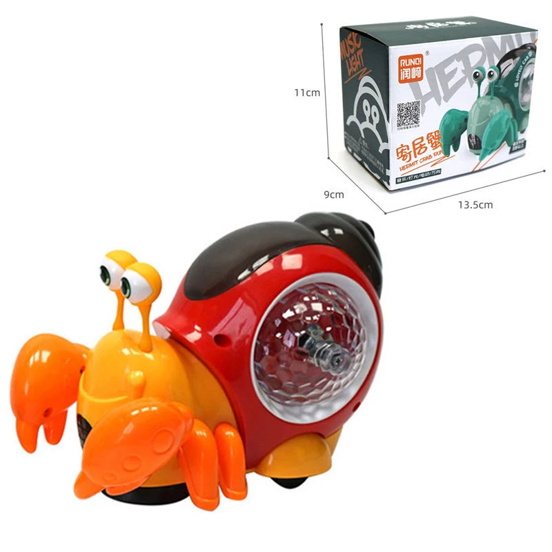 Interactive Musical Crawling Crab Toy for Baby Development