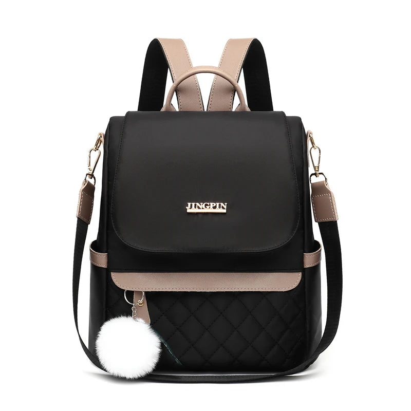 Chic Women's Backpack | Adjustable Straps & Zipper Closure