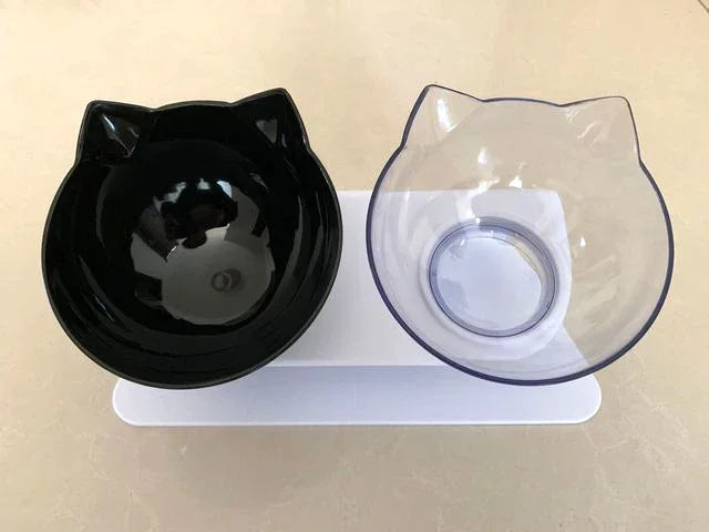 Non-Slip Double Pet Bowl with Stand | Ideal for Cats and Dogs