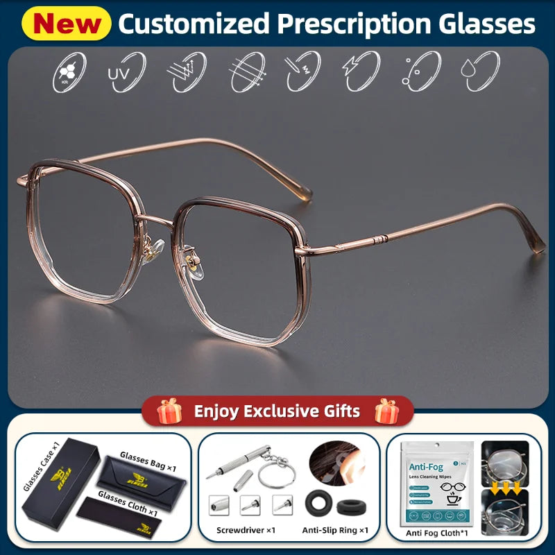Stylish Photochromic Progressive Glasses for Women | Blue Light Blocking