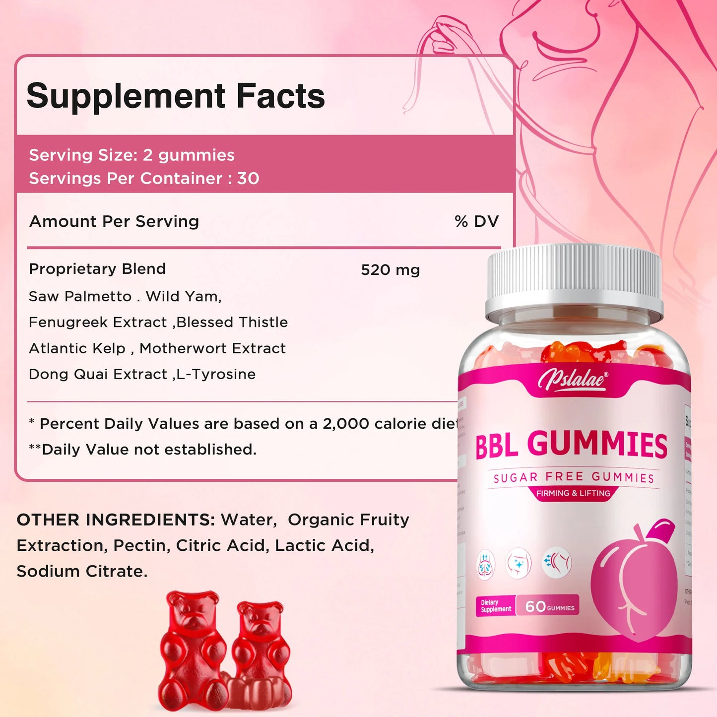 BBL Gummies for Curves | Sculpt Your Butt and Hips Naturally