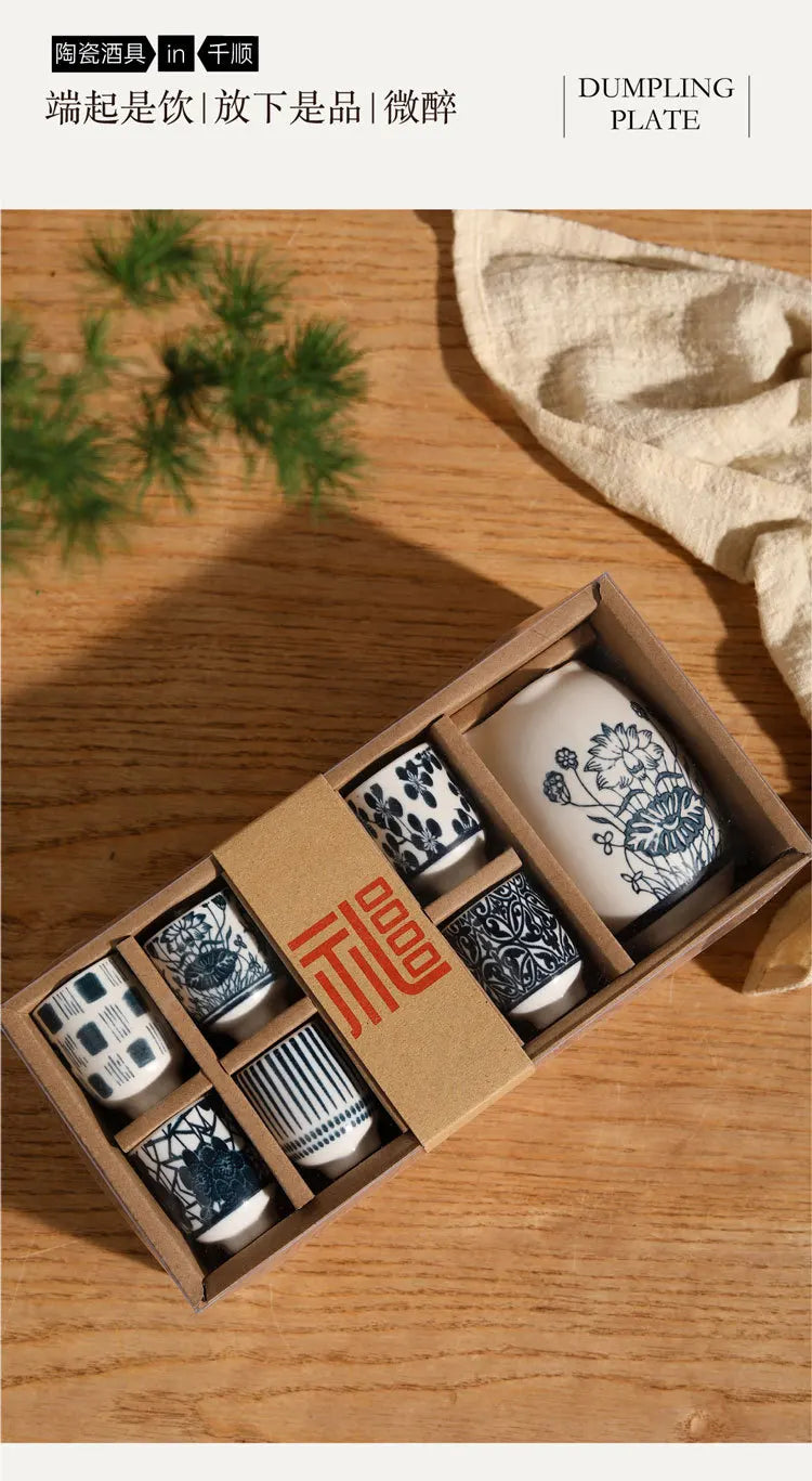 Creative Ceramic Sake Cup Set | Perfect for Tasting and Gifting