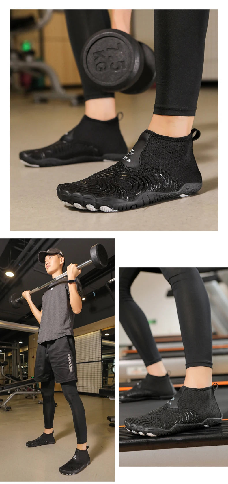 High Top Water Shoes | Versatile Diving, Swimming & Yoga Footwear
