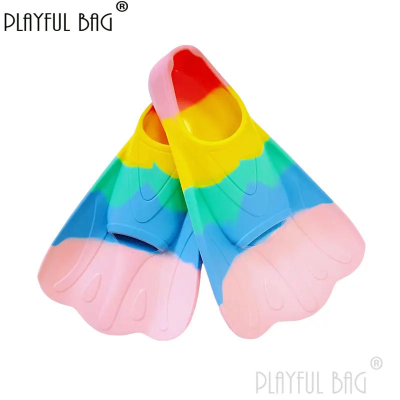 Colorful Silicone Swimming Short Fins | Perfect for All Ages