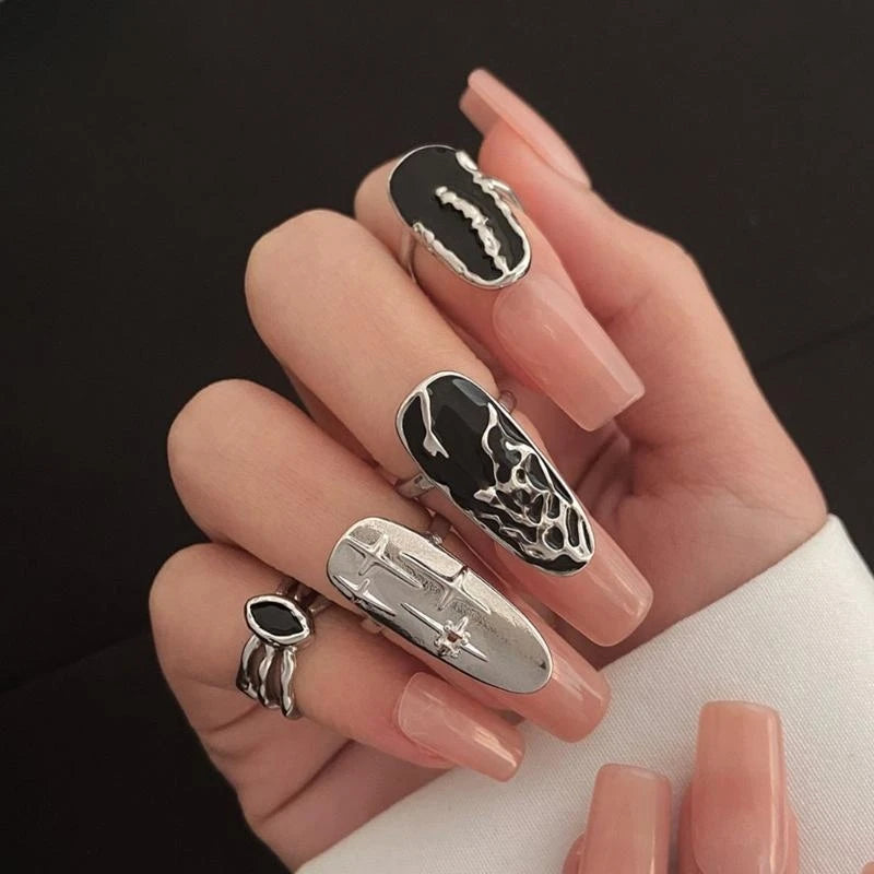 Unique Irregular Opening Finger Ring | Stylish Fingertip Jewelry