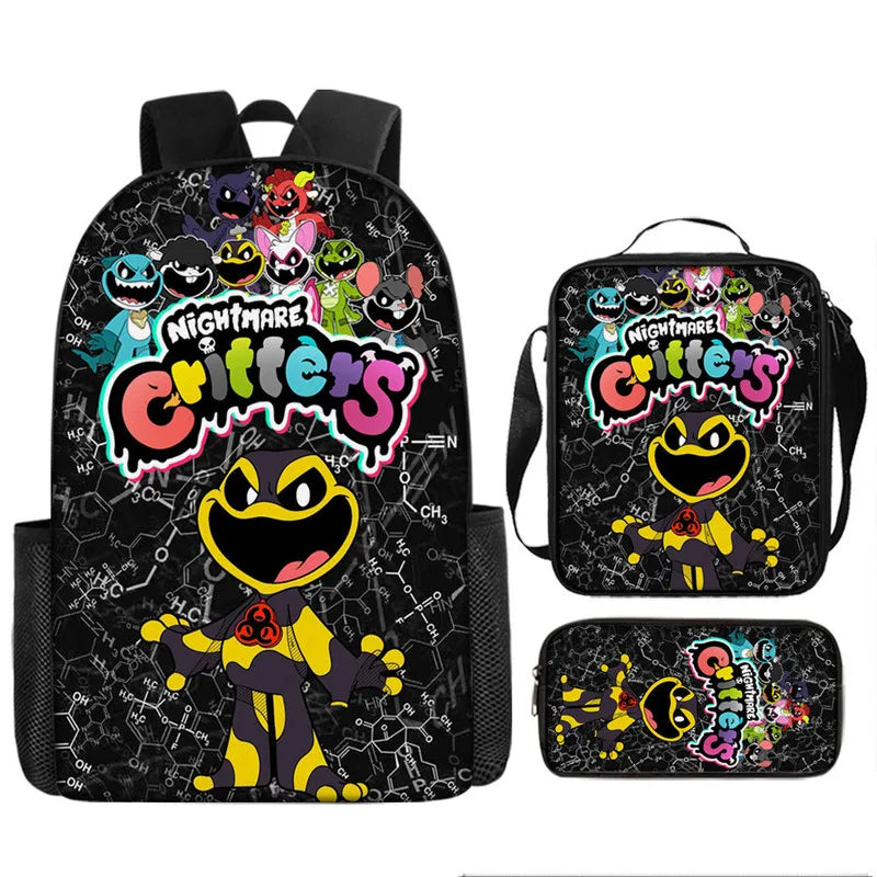 3-Piece Horror-Themed Backpack Set | Unique School Essentials