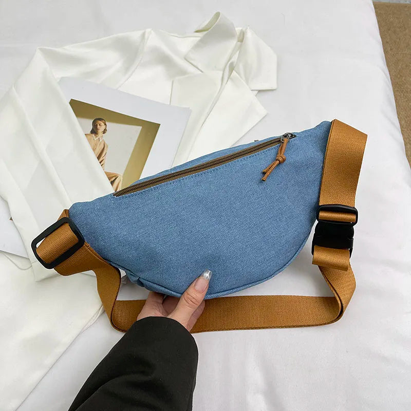 Casual Corduroy Belt Bags for Women | Stylish Fanny Pack