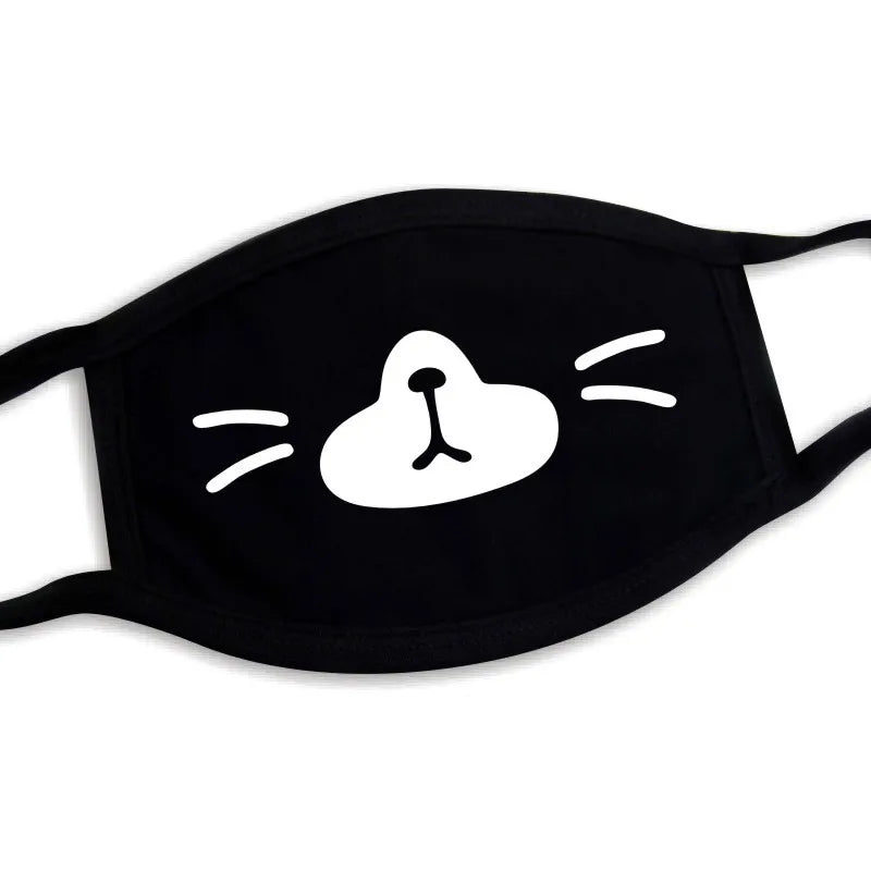 Funny Expression Anime Party Mouth Face Mask | Unisex Kawaii Mask