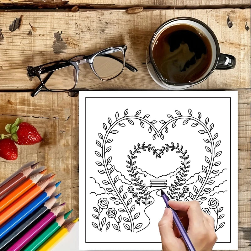 Garden Coloring Book for Adults | Stress Relief & Relaxation
