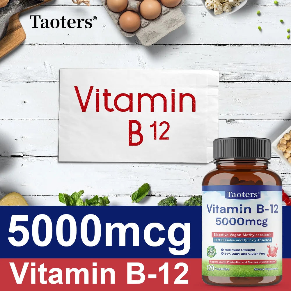 Vitamin B12 Capsules 5000 Mcg | Boost Your Energy Naturally