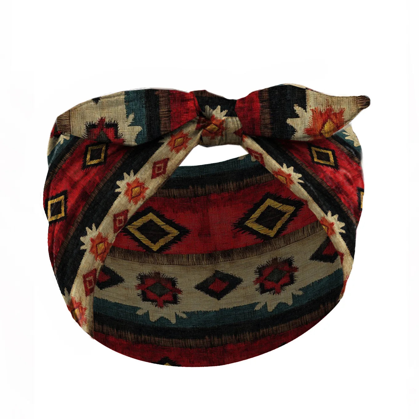 Bohemian Printed Rabbit Ear Elastic Headband | Stylish Accessory