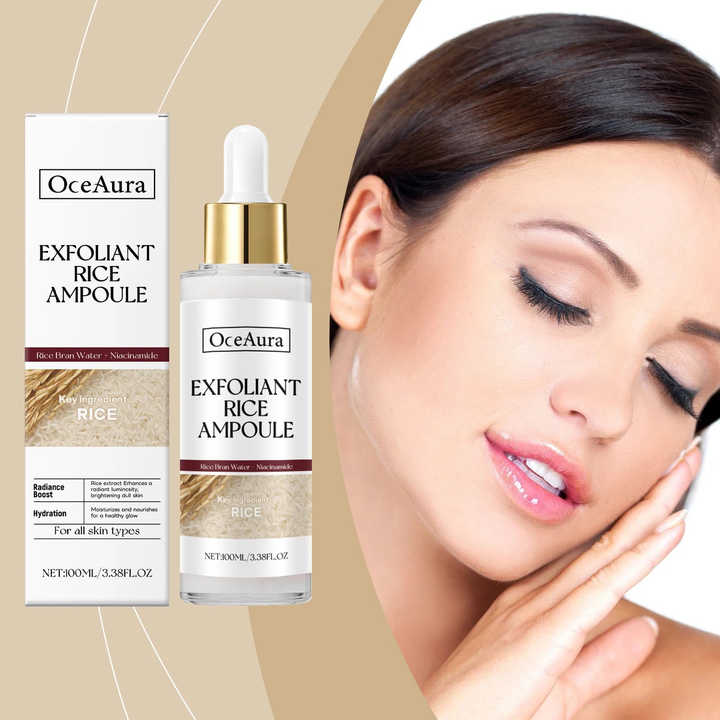 Brightening Rice Exfoliating Essence | Nourishing Skin Serum
