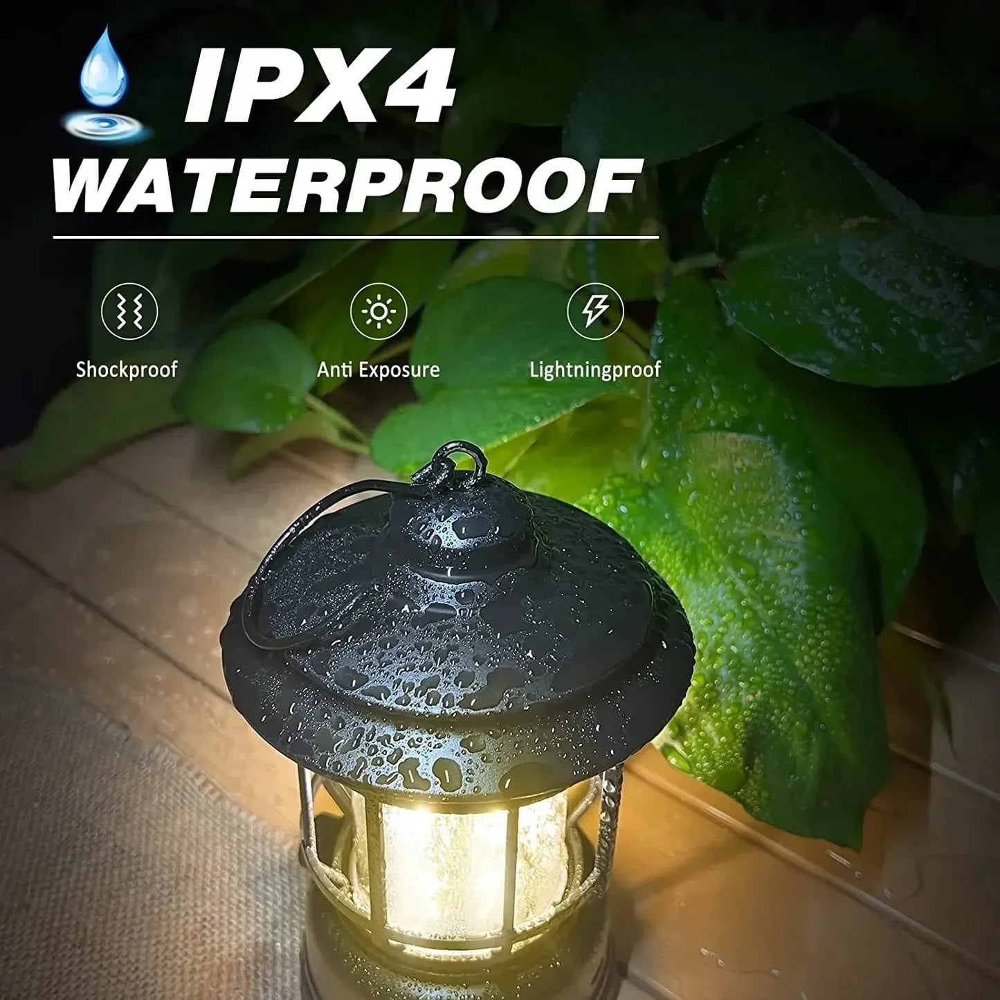 Portable Retro Lantern | Vintage Lighting for Outdoor Adventures