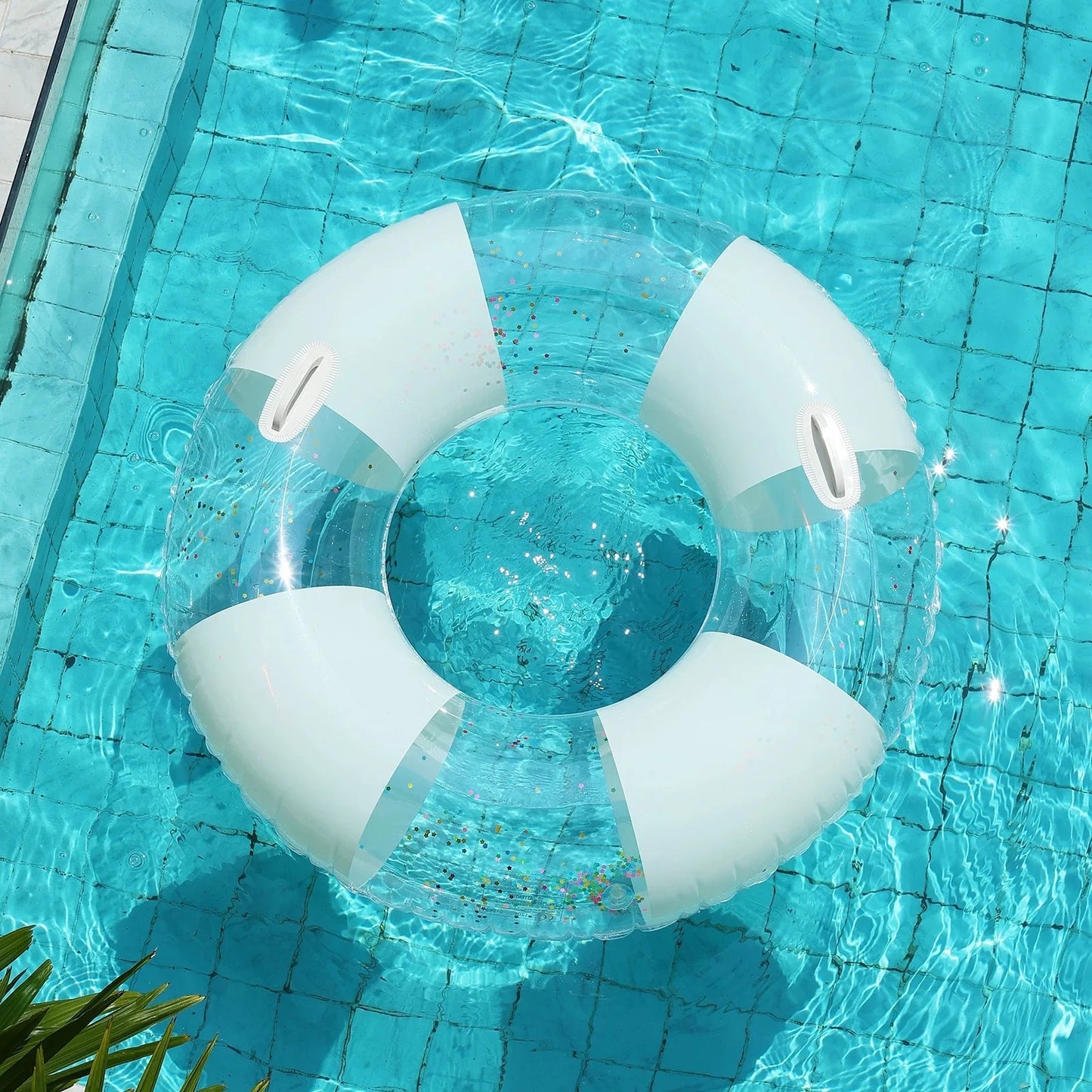 Minimalist Swim Ring Float | Stylish Pool Lounger for Relaxation