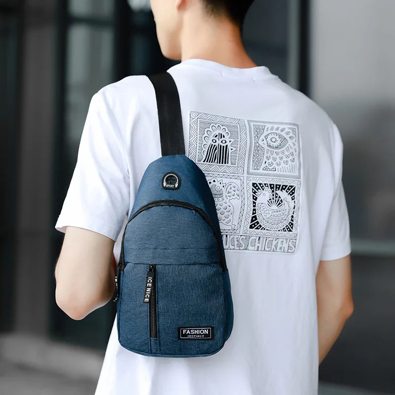 Men's Trendy Oxford Cloth Crossbody Bag | Portable Shoulder Bag