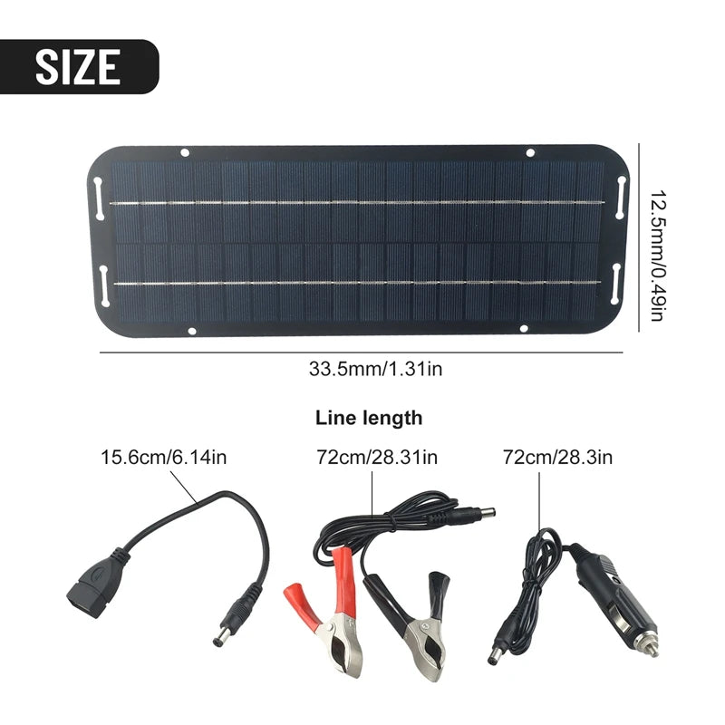 Portable Solar Power Bank | 4-in-1 Outdoor Charging Solution