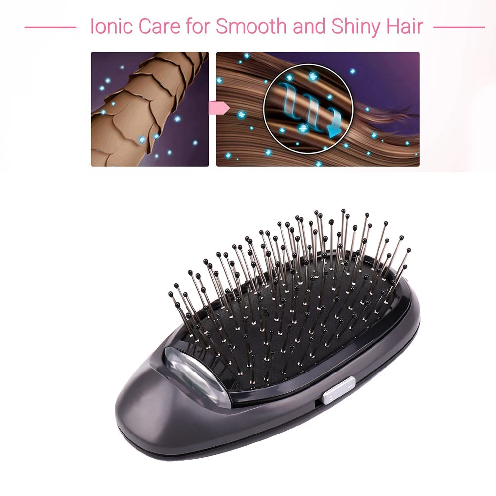 Black Ionic Styling Hairbrush | Enhance Shine & Manageability