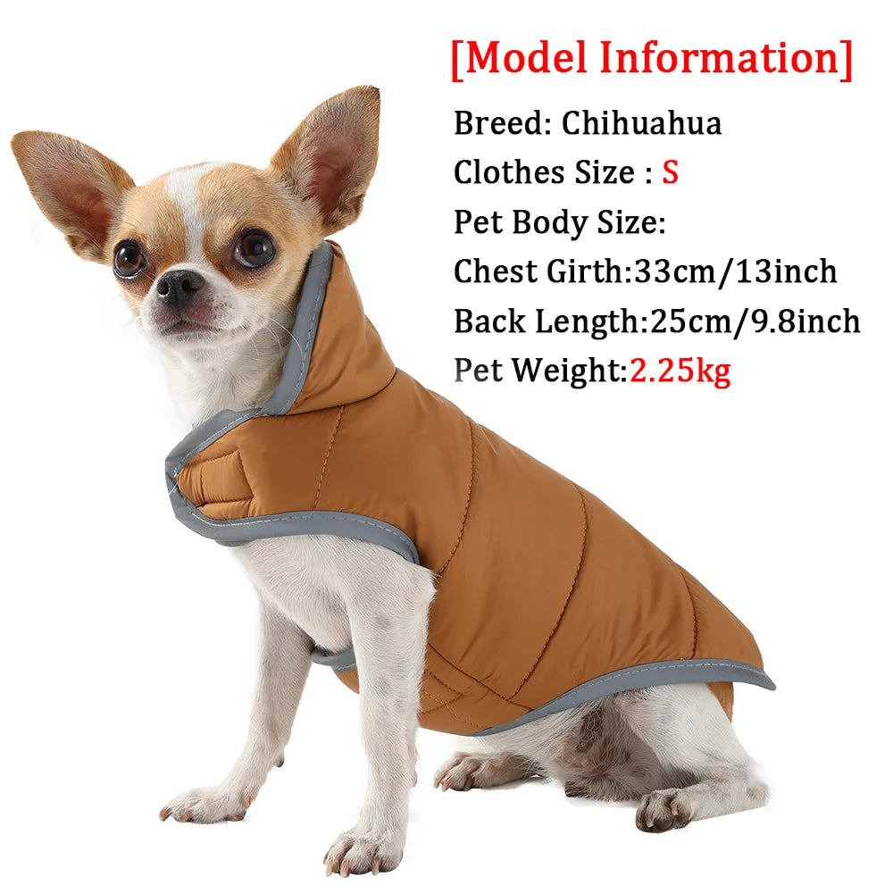 Warm Reversible Fleece Pet Jacket | Stylish Waterproof Coat