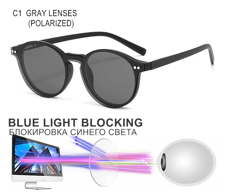 Custom Myopia Glasses with Polarized Clips | Stylish Vision Solution