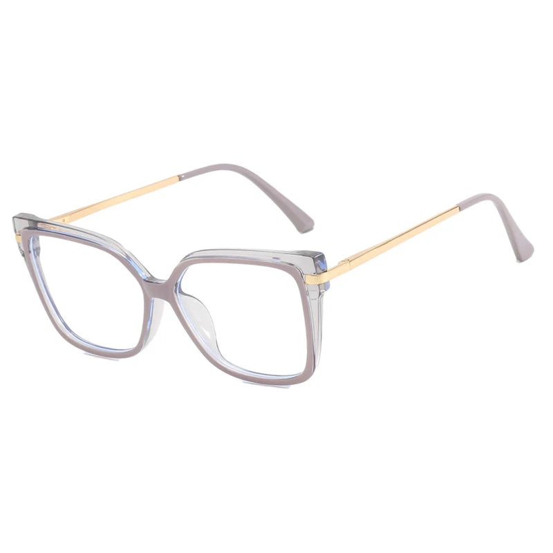 Stylish Retro Square Glasses Frame | Anti-Blue Light Protection