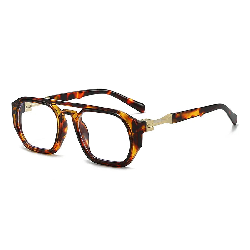 Transparent Square Computer Glasses for Blue Light Protection