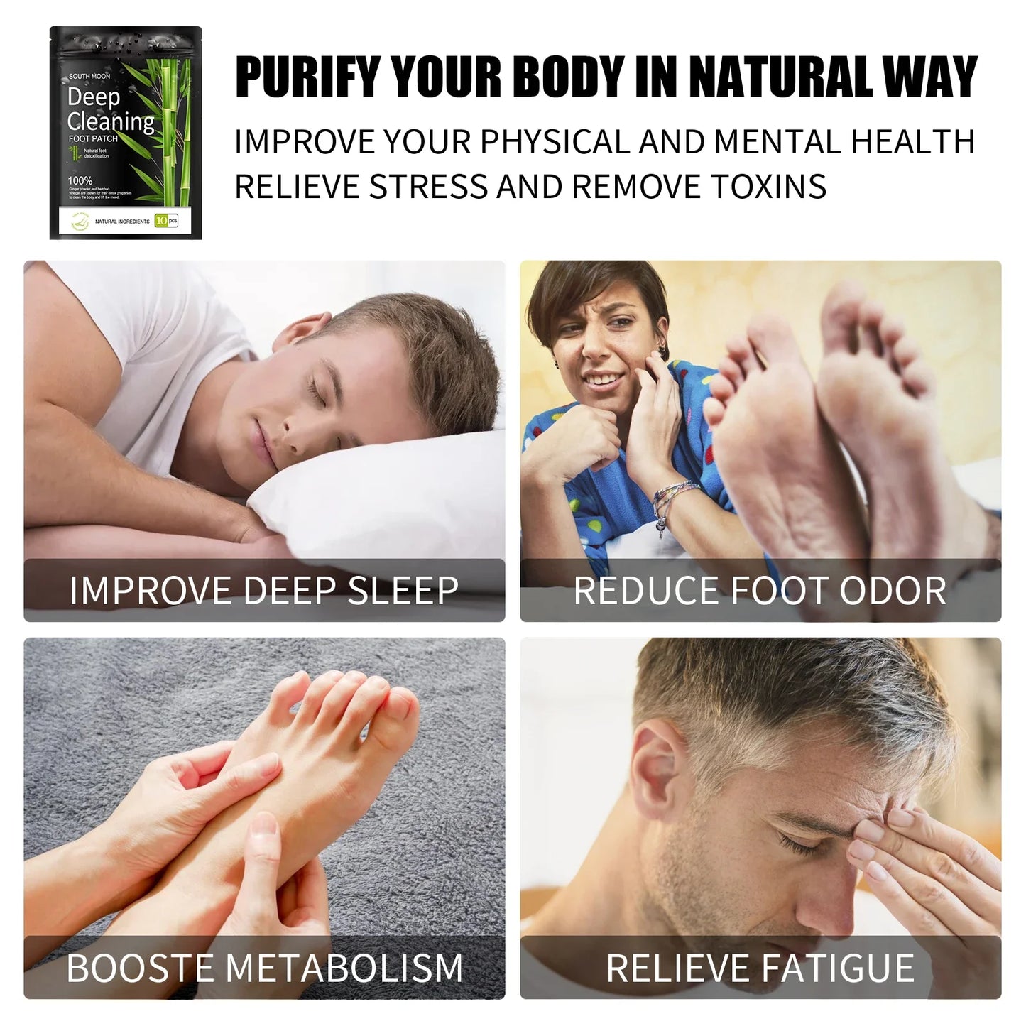 Natural Herbal Foot Pads | Stress Relief & Sleep Aid Solution