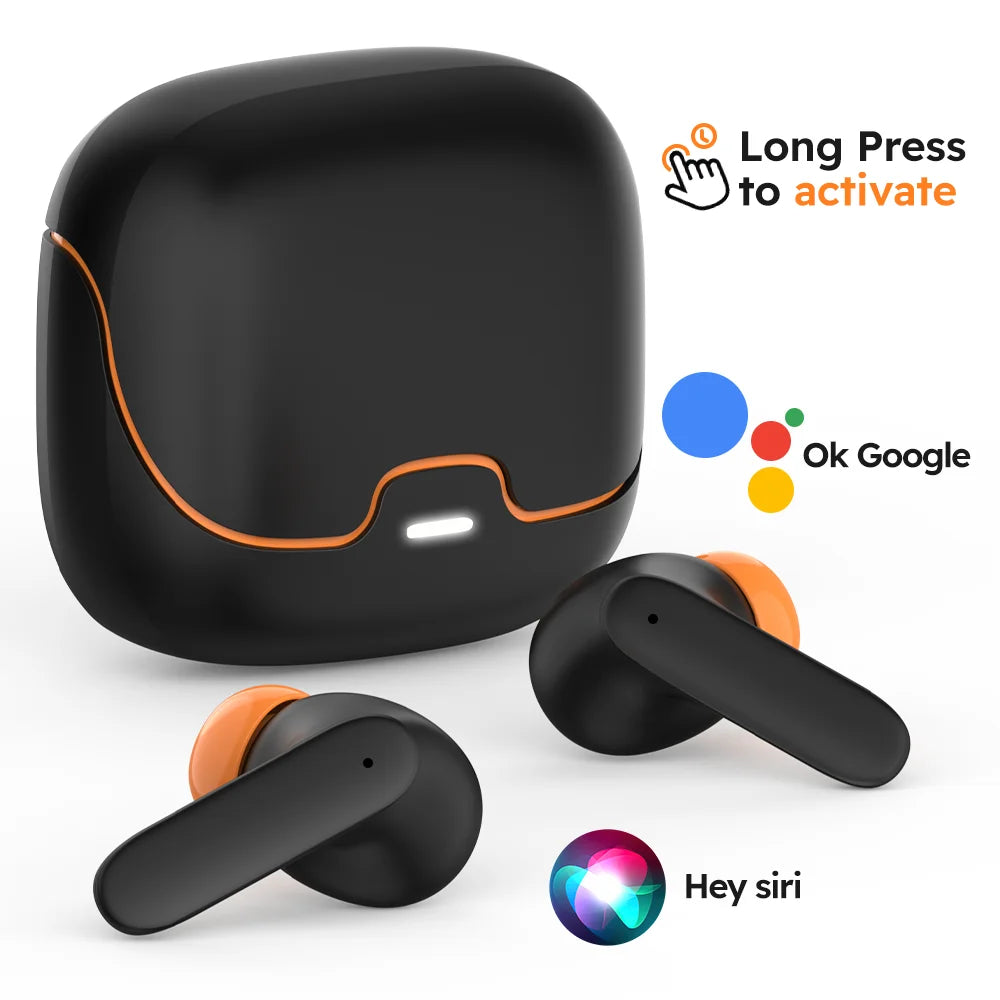 Bluetooth 5.4 TWS Wireless Earphones | Ultra-Low Latency & Noise Cancelling