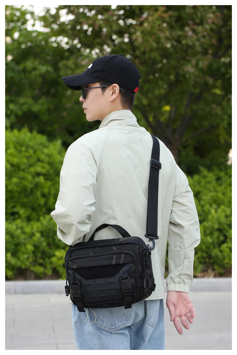 Bolso cruzado táctico para hombre | Perfecto para viajes y uso al aire libre