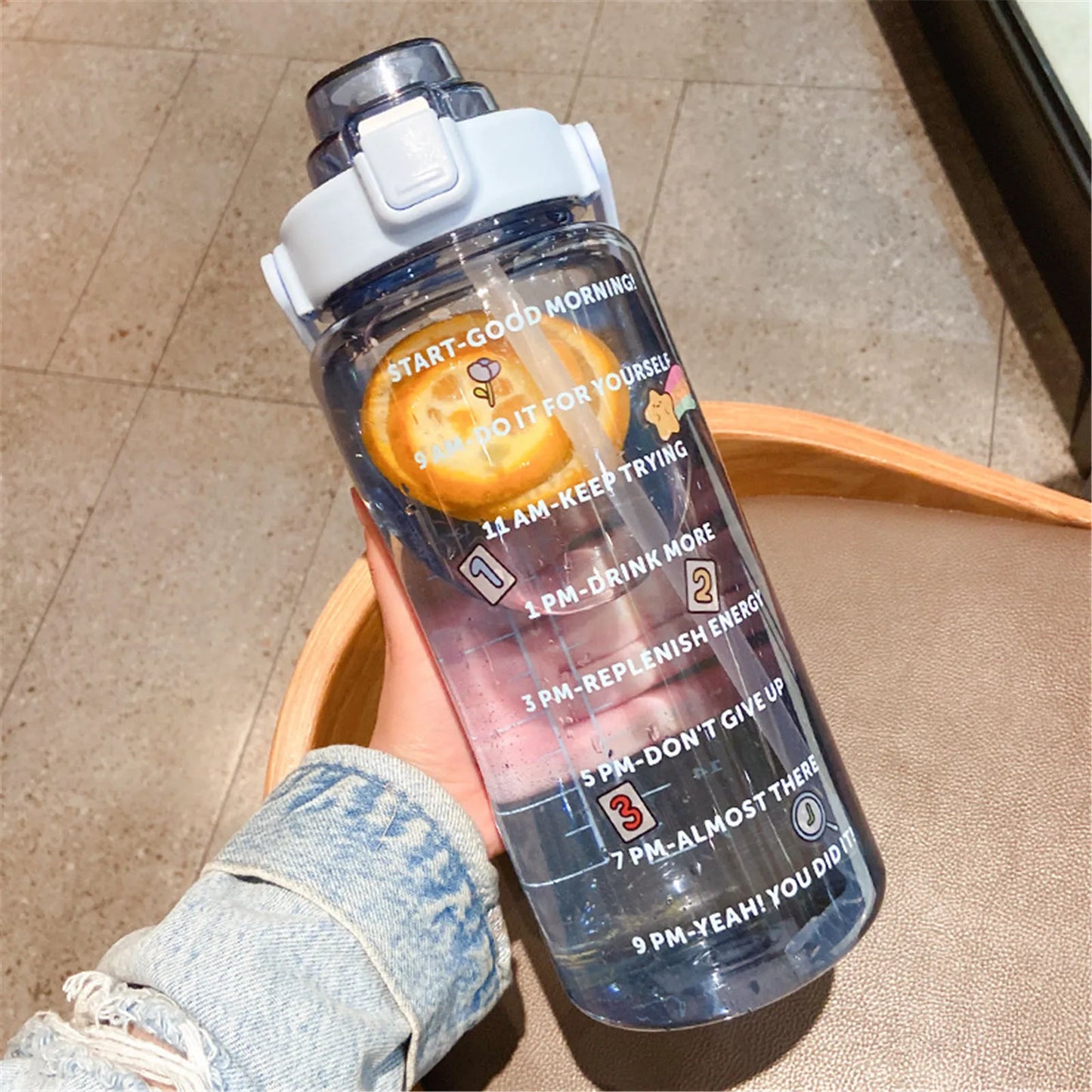 2000ml Large Capacity Sports Water Bottle | Leak-Proof & Portable